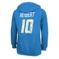 thumbnail image 3 of Women's Majestic Threads Justin Herbert  Powder Blue Los Angeles Chargers Name & Number Tri-Blend Pullover Hoodie, 3 of 3
