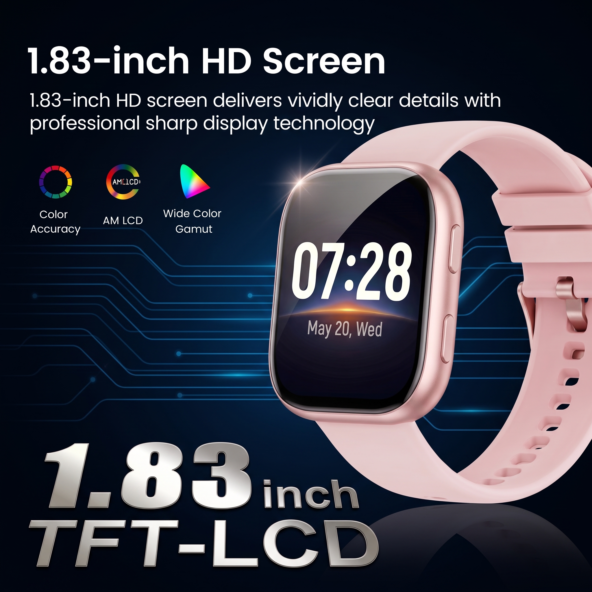 LBSAU 1.83" Smart Watch with Bluetooth Calling photo 8