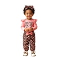 thumbnail image 3 of CAICJ98 Baby Girl Clothes Newborn Infant Girls Fall Winter Outfit Long Sleeve Ruffle Romper Pants Headband Sets,Size 6-12 Months, 3 of 8