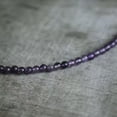 thumbnail image 2 of K-KED 4mm Amethyst Beaded for her, Stone Choker Healing Crystal Necklace-24 in, 2 of 6