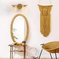thumbnail image 2 of 2-Light Gold Vanity Light with Unique White Frost Gold Bathroom Light Fixtures, 2 of 5