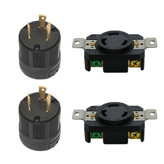 Standard 30A 125V TT-30R Connector to NEMA 30A 125/250V Twist Lock