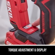 SKIL DL6300D-12 Brushless 12V/20V Flip Drill 20V Kit, Torque Adjustment and Display with 2.0Ah Battery and Charger