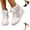 White, variant on Platform Sneakers for Women Lace Crochet Lace Up Chunky Bottom High Heels High Top Canvas Shoes Loafers (Black)