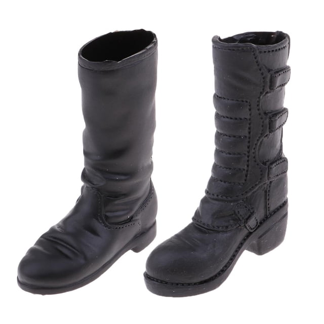 Botas a media pantorrilla a escala 1/6 Zapatos de tacón bajo para Phicen Kumik de 12 pulgadas para juguetes calientes Zulema Figuras de acción Botas Zapatos