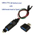 thumbnail image 3 of Convertidor USB A TTL UART Controlador Gratuito Módulo Tipo C CH343G Puerto Serie USB A Multicanal Descargar A, 3 of 5