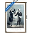 thumbnail image 3 of George Washington and Abraham Lincoln Shaking Hands Wall Poster, 22.375" x 34" Framed, 3 of 5