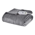 thumbnail image 1 of Serta Tissu Polyester Microlight Chauffé Électrique Gris, 1 of 5