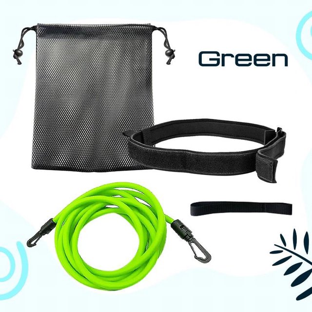 Agiferg Swimming Training Belt Swimming Bungee Rope Resistance Band Swimming Rope Fixed