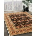 thumbnail image 2 of Ahgly Company Indoor Round Mid-Century Modern Orange Oriental Area Rugs, 7' Round, 2 of 6