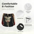 thumbnail image 4 of Hirioo Gothic Skull With Roses for Women's Double Layer Athletic Shorts High-Performance Gym Shorts with Inner Pocket, Elastic Waistband-X-Large, 4 of 7