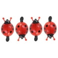 thumbnail image 4 of Worgeous 4 pcs Bike Ladybug Bells Cycling Handlebar Ring Sound Horn Bell Alarm Lovely Horn Beetle Cylcling Bell(Red), 4 of 8