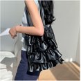 thumbnail image 2 of Municipal Bucket Bags for Women Crossbody Ruffled Hem Shoulder Handbags Hobo Womens Handbags Fashion Designer Shoulder Bags, 2 of 6
