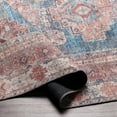 thumbnail image 6 of Mark&Day Washable Rugs, 6x9 McCordsville Traditional Coral Area Rug, Pink Blue Carpet for Living Room, Bedroom or Kitchen (6'7" x 9', Machine Washable), 6 of 10