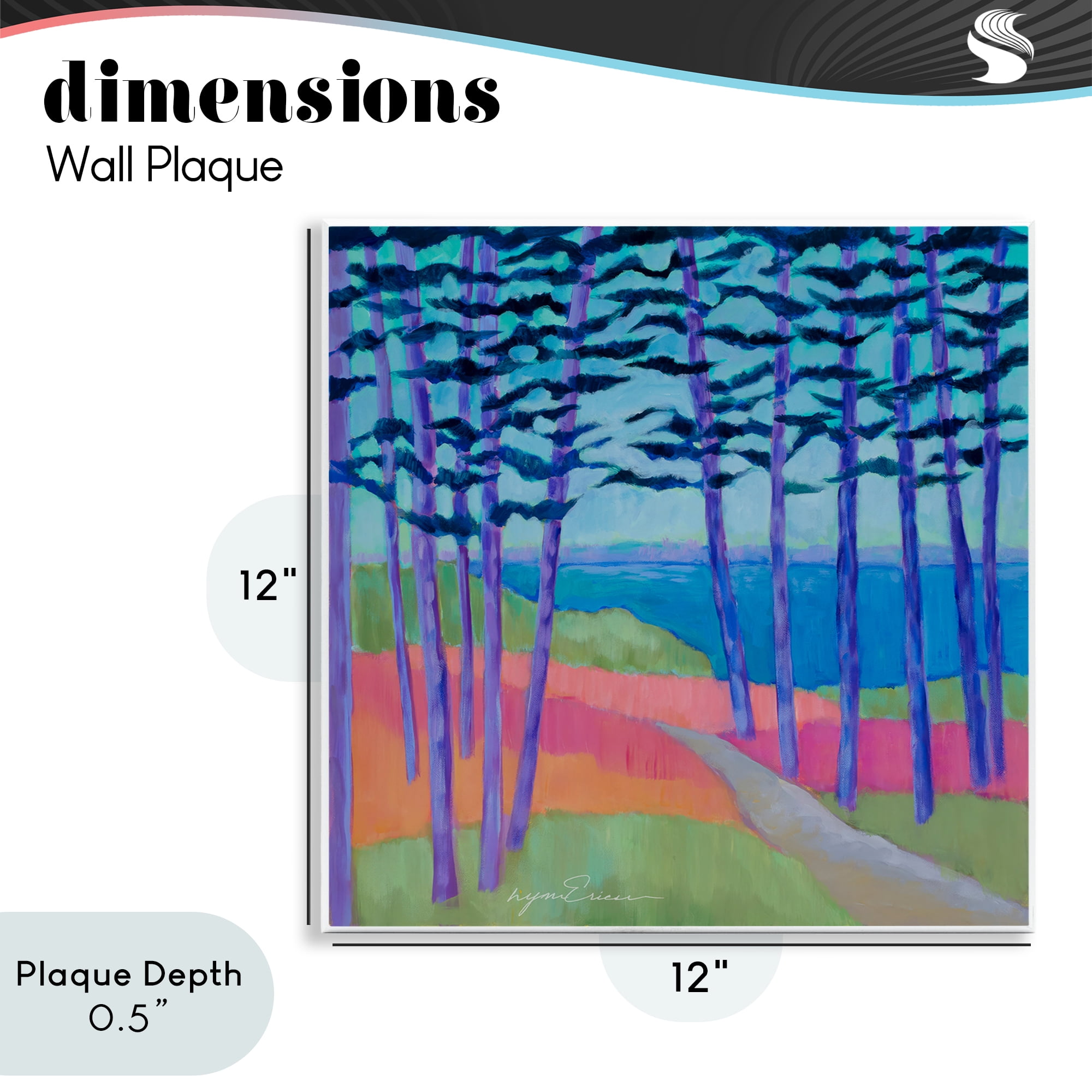 Stupell Industries Razzle Dazzle Forest Scene Wall Plaque Art, design by Lynn Ericson Fine Art