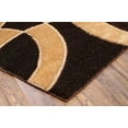 thumbnail image 2 of L Baiet SD681U23 2 x 3 ft. Savannah Shag Scatter Area Rug, Brown, 2 of 6