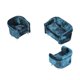 thumbnail image 3 of Muebles en miniatura para casa de muñecas de franela a escala 1/30, sofá doble individual. Azul, 3 of 8