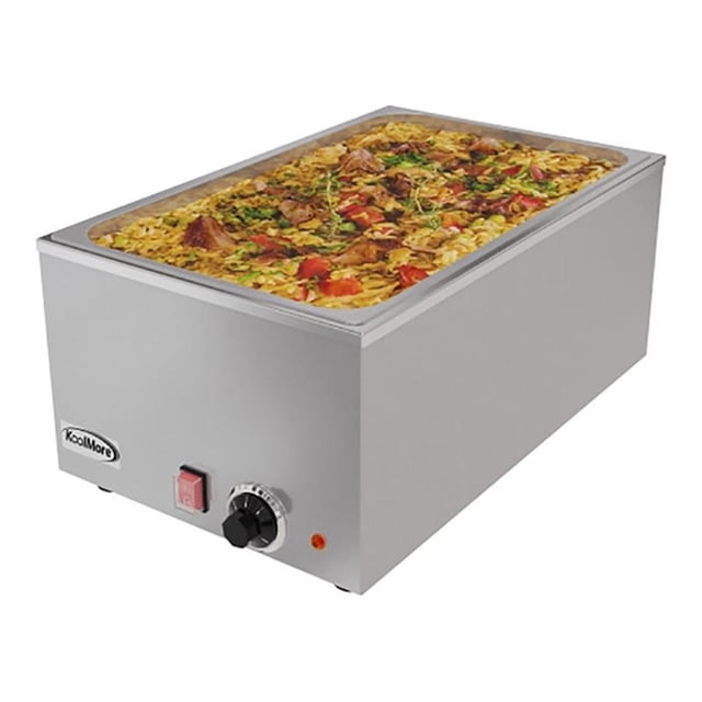 Koolmore CFW-1 Chauffe-Nourriture en Acier Inoxydable pour Comptoir, Argenté