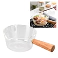 thumbnail image 3 of CXPAN, Cocina Milk Pot Vidrio De Borosilicato Con De Madera Para Restaurante Para El Hogar Para La Cocina, 3 of 7