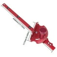 thumbnail image 4 of Mistaha Adjustable Angle Aluminum Alloy Miter Gauge with Fast Locking, Engraved Scale, Ergonomic Handle for Woodworking - Red, 4 of 6