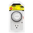 thumbnail image 1 of Elink - Plug-in Mechanical Timer, 48 On/Off Selections per Day, White, 1 of 2