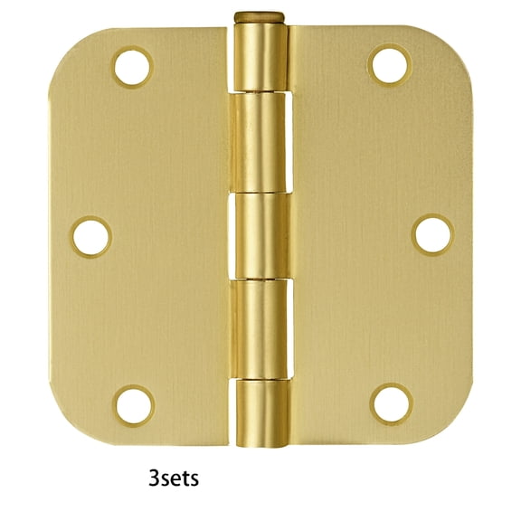 ZHZFKQ 3-Pack Heavy Duty Steel 3.5 x 3.5 Interior Door Hardware Hinges, Door Hinges Hinges Heavy Duty Door Hinge