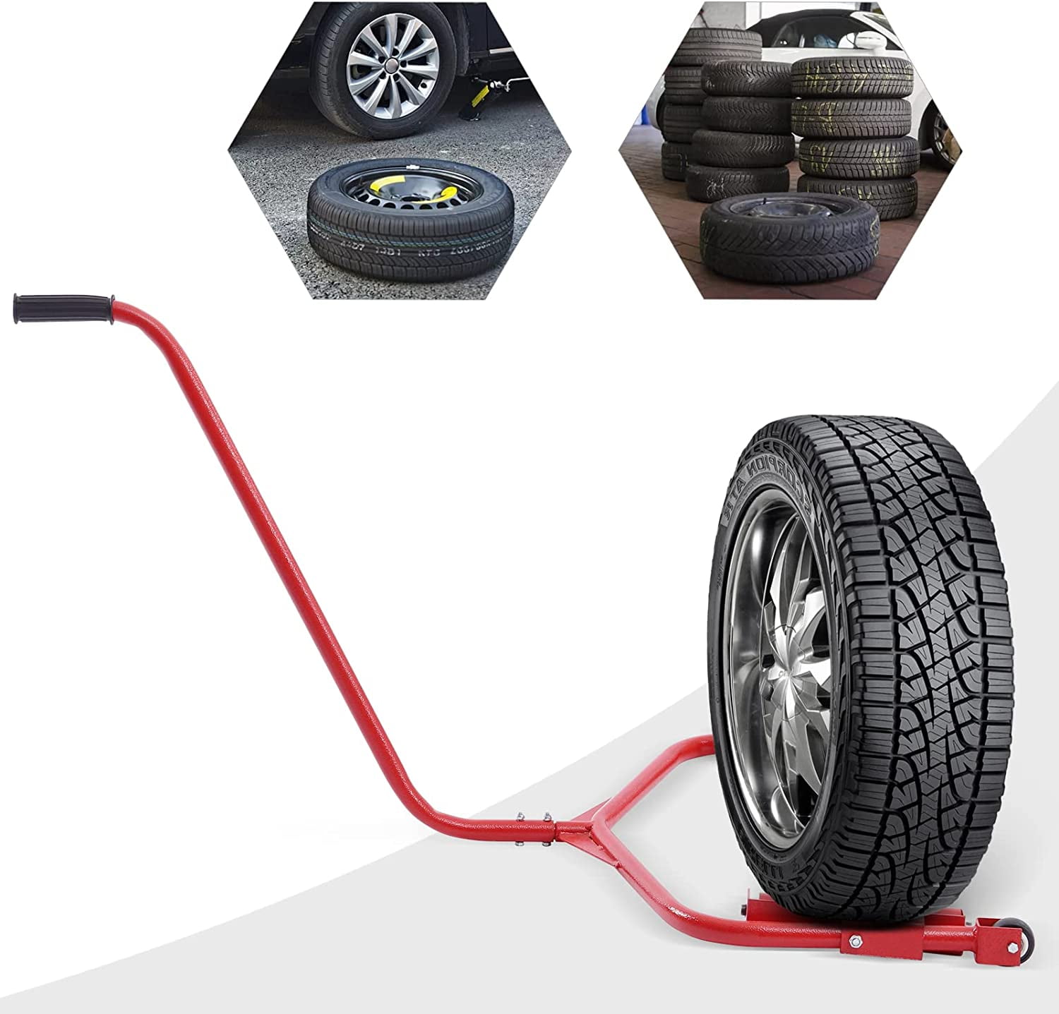 Miumaeov Tire Dolly 176 LBS Load Capacity Wheel Dolly Truck Tire Wheel