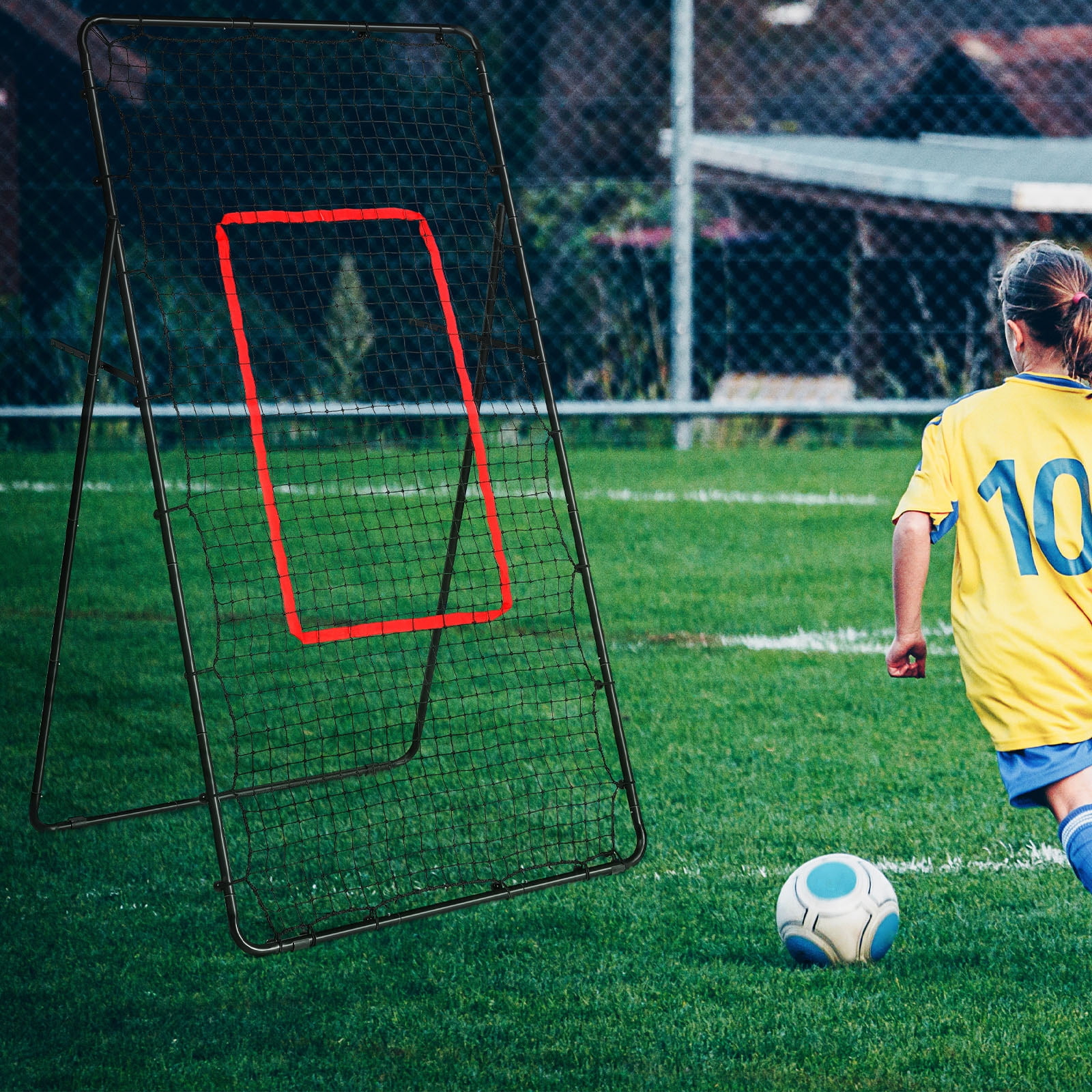 Oumilen Black Baseball Rebounder Portable Training Pitch Back