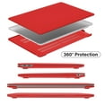 thumbnail image 3 of IBENZER Old Version (2010-2017 Release) MacBook Air 13 Inch Case A1466 A1369, Hard Shell Case & Sleeve Bag & Keyboard Cover & Screen Protector for Apple Mac Air 13, Red, W-AT13-RD+3, 3 of 8