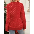 thumbnail image 5 of KelaJuan Women Christmas Sweater Long Sleeve Crew Neck Cartoon Elk Pullover Sweater Winter Sweater, 5 of 6