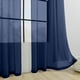 thumbnail image 4 of Panel de Cortina Semitransparente de Poliéster | Cortinas Transparentes de Doble Hilo con Bolsillo para Barra, Que Filtran La Luz Entre Un 40 y Un 70 % de Privacidad | 210 X 132 Cm, Negro, Verde, Azu, 4 of 6