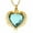 Gold/Light Blue, variant on Personalized Engrave Crystal Heart Cremation Jewelry for Ashes Holder Urn Necklace for Ashes of Loved One