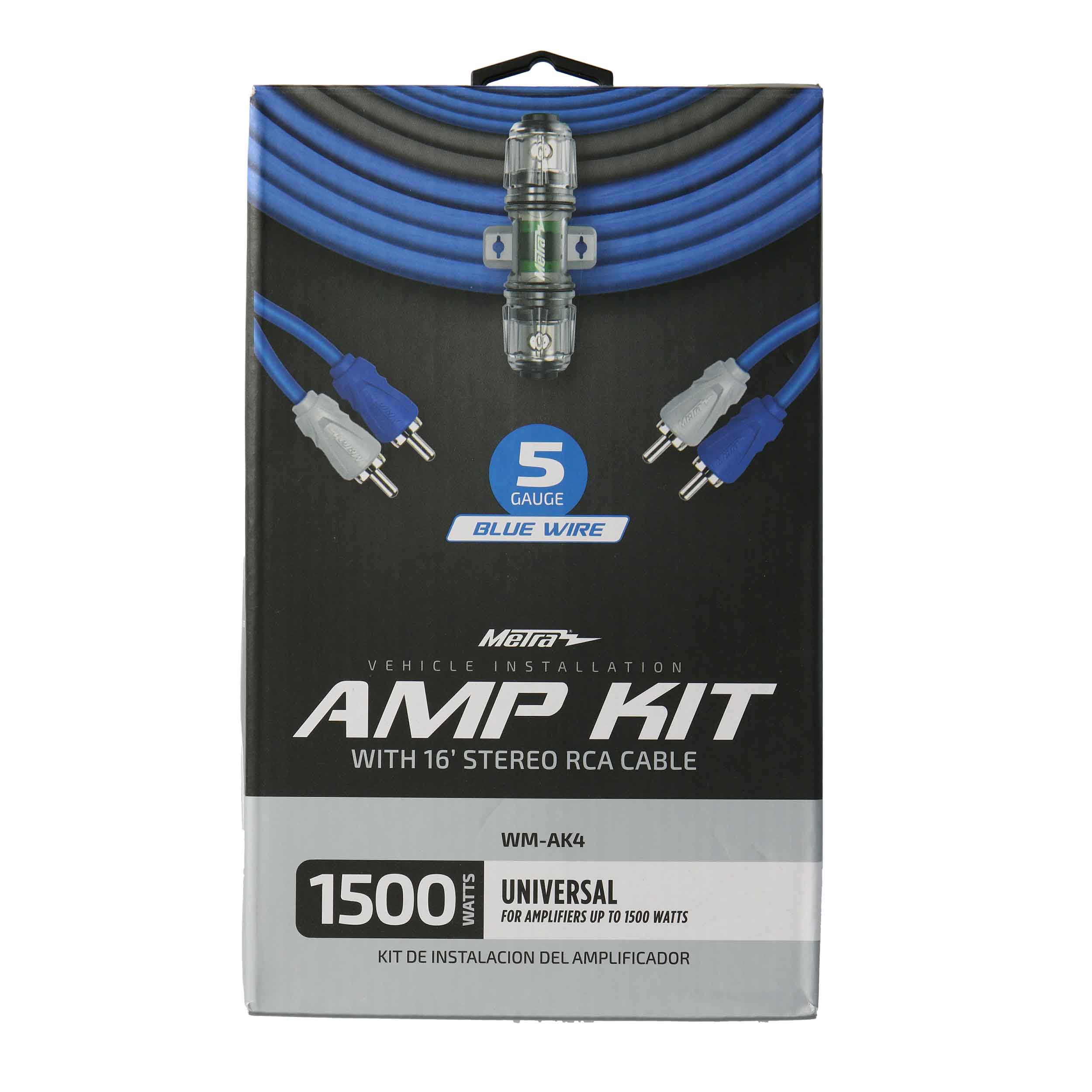 Metra Wm Ak4 1500 Watt 5 Gauge Amp Installation Kit Walmart Com