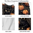 thumbnail image 4 of luoweisi Men's Beach Shorts Quick Dry Swim Trunks with Mesh Lining Halloween Black Cat XL, 4 of 5