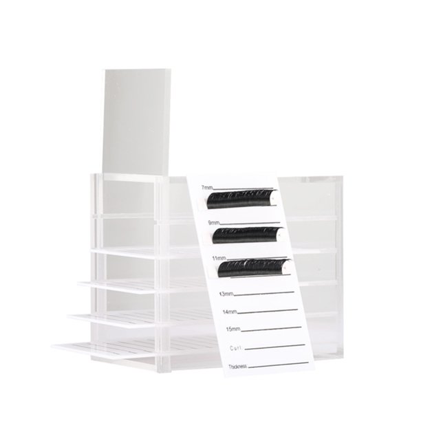 Caja de almacenamiento de extensión de pestañas acrílicas de 5 capas de color transparente ANGGREK Otros