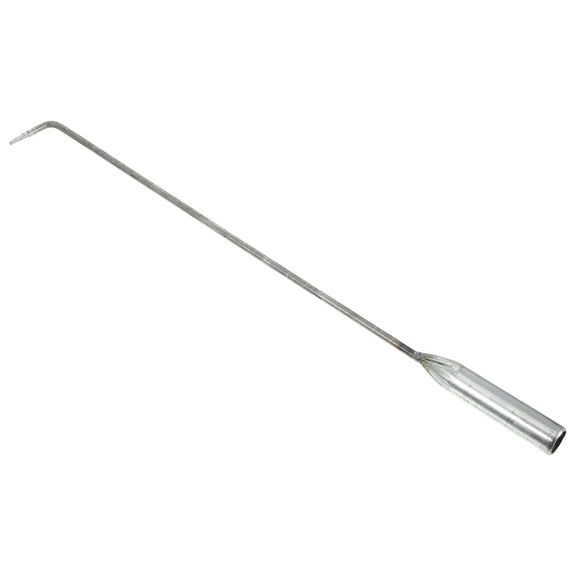 Beaupretty Metal Fireplace Poker Iron Fire Pit Tool for Home Use Plated Silver and Comfortable Design