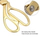 thumbnail image 5 of Tijeras de Sastre de Servicio Pesado ANGGREK Profesional Color Oro, 5 of 8