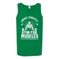 thumbnail image 2 of Dwight Schrute's Gym for Muscles Pop Culture Mens Graphic Tank Top, Kelly, 3XL, 2 of 3