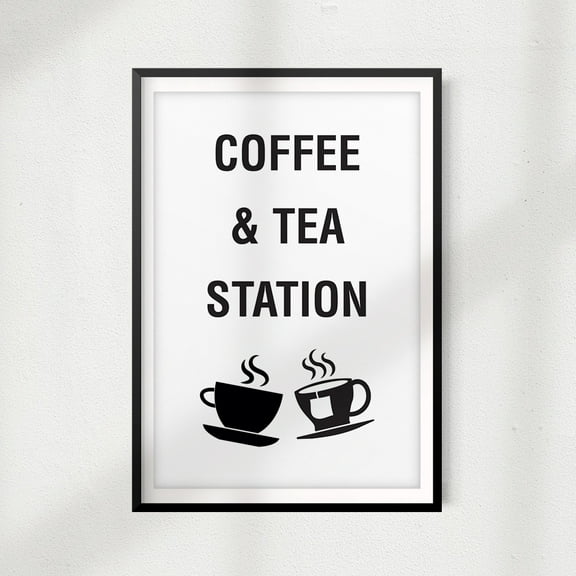 Designs ByLITA Coffee & Tea Station 8" x 10" UNFRAMED Print Home Décor, Coffee Wall Art