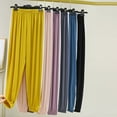 thumbnail image 4 of Dagugfen Loose Fitted Pajama Pants for Women Elastic Waist Joggers Soft Comfy Home Sleep wear Women Full Length Pants, 4 of 5