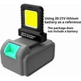 thumbnail image 2 of High Brightness floodlight - for All Power Tool Batteries, Work Light, 2000 Lumen Magnetic Flashlight, Portable Floodlight Compatible with 20V Tools, Job Site LED Worklight for Outdoor, 2 of 8