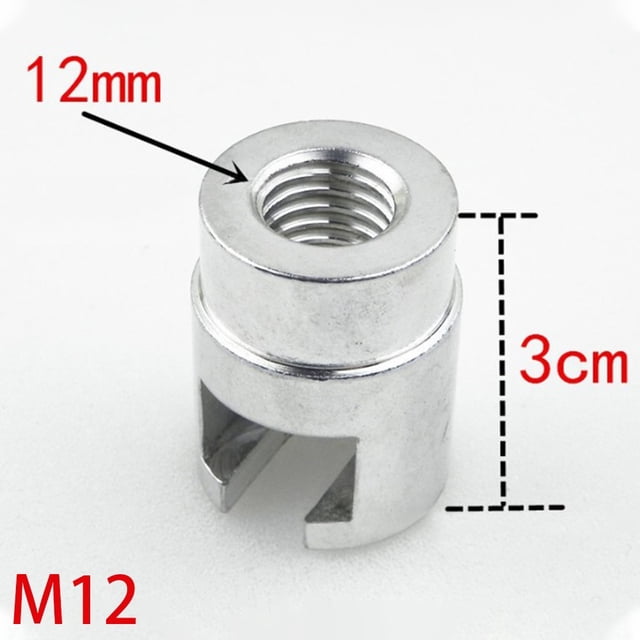 BUYISI Puller Tool Dent Repair Auto Car Head Adapter Replacement Screw Tips Silver 1X For Slide Hammer or Pulling Tap M12