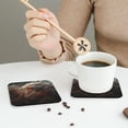 thumbnail image 6 of Fuzoiu Abstract White Dragon Print Leather Coasters Set,Drink Coasters Set of 6,for Tabletop Protection, Durable PVC Coasters,Home Décor and Housewarming Gift,Square, 6 of 7