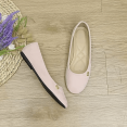 thumbnail image 7 of Fnooota Women's Flat Shoes, Round Toe Slip On Office Non-slip Soft Sole Wedding Shoes Pink Size 9, 7 of 7