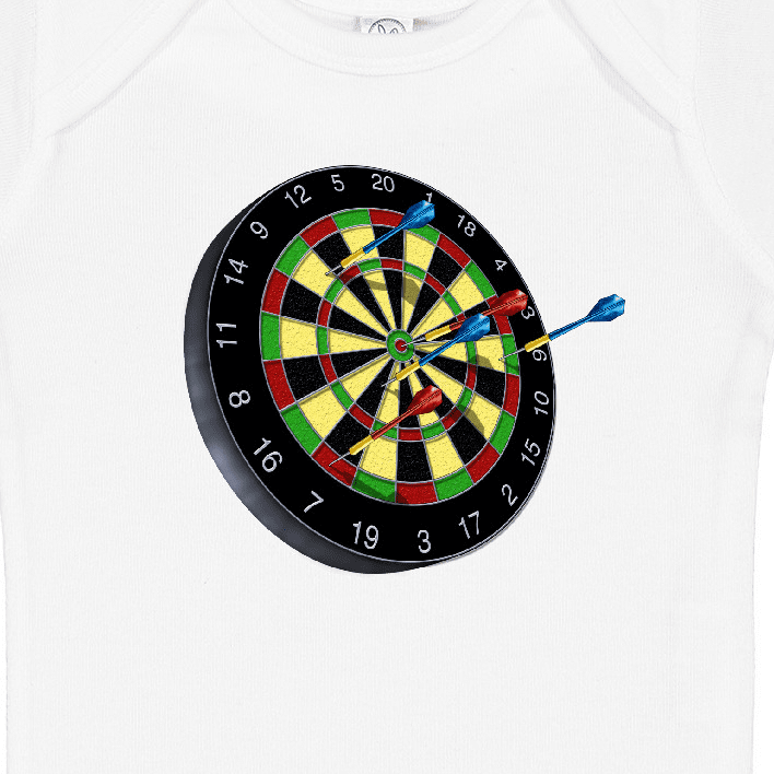 Inktastic Dart Board Boys or Girls Baby Bodysuit