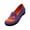 Purple, variant on Women Slip On Sparkly Mesh Matching Color Non Slip Flat Shoes Shiny Mesh Loafers Halloween Ghost Face Print Breathable Soft Memory Foam Sole Flat Shoes
