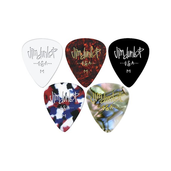 Dunlop Celluloid Classic Guitar Picks 1 Dozen