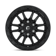 Fuel 1PC Aluminum Rim D679 REBEL 17X9in Matte Black Finish, D67917908445