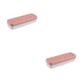 thumbnail image 2 of Kearding Caja de almacenamiento de lápices labiales, soporte de exhibición de cosméticos de plástico, lápiz de cejas de escritorio, Rosa Blanco 2Conjunto, 2 of 6