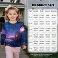 thumbnail image 2 of DISNIMO Capybara Printed Sweatshirt for Girls Long Sleeve Pullover Tops Cozy Sweater Lightweight T-Shirts for Fall Winter 5-6 Years, 2 of 7